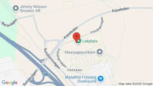 Bostadsrätter till salu i Oxelösund - kort over placeringen