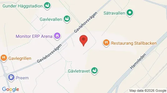 Bostadsrätter till salu i Gävle - kort over placeringen