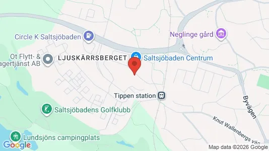 Lägenheter till salu i Nacka - kort over placeringen