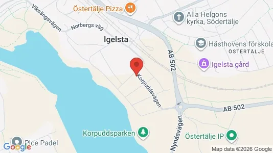 Lägenheter till salu i Södertälje - kort over placeringen