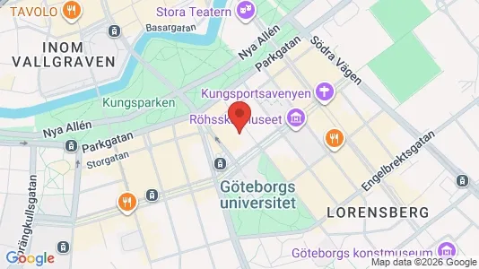 Lägenheter till salu i Göteborg Centrum - kort over placeringen