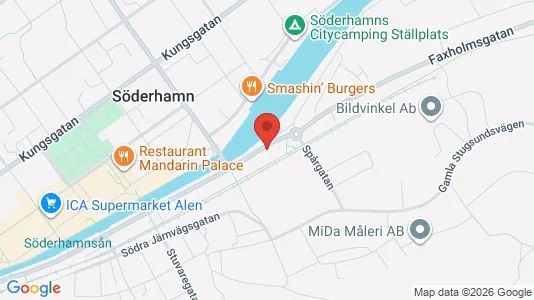 Lägenheter till salu i Söderhamn - kort over placeringen