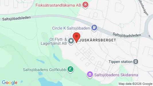 Lägenheter till salu i Nacka - kort over placeringen
