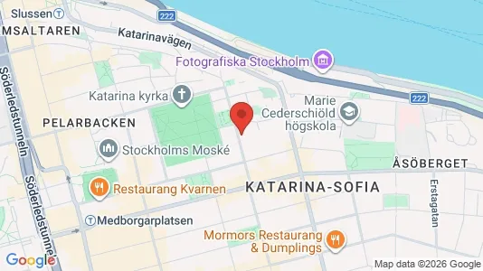 Lägenheter till salu i Södermalm - kort over placeringen