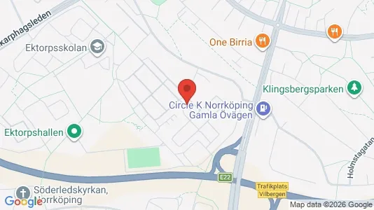 Lägenheter till salu i Norrköping - kort over placeringen