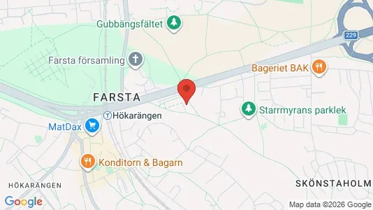 Bostadsrätter till salu i Söderort - kort over placeringen
