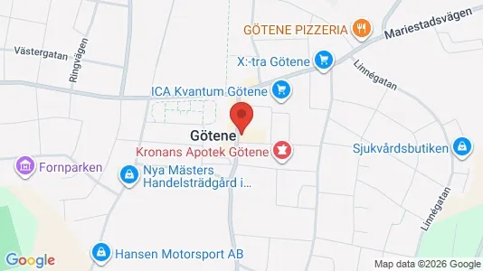 Lägenheter att hyra i Götene - kort over placeringen
