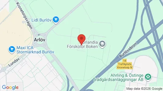Bostadsrätter till salu i Burlöv - kort over placeringen