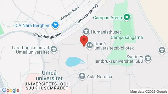 Lägenheter att hyra i Umeå - kort over placeringen