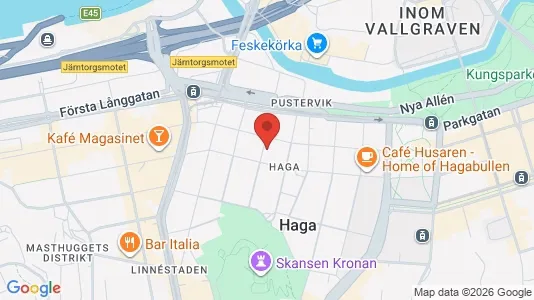 Lägenheter att hyra i Göteborg Centrum - kort over placeringen