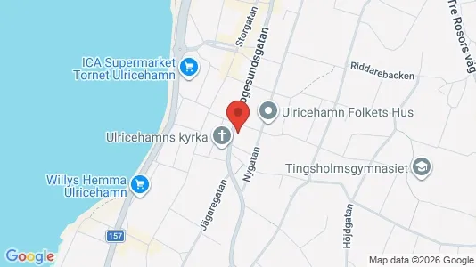 Lägenheter att hyra i Ulricehamn - kort over placeringen