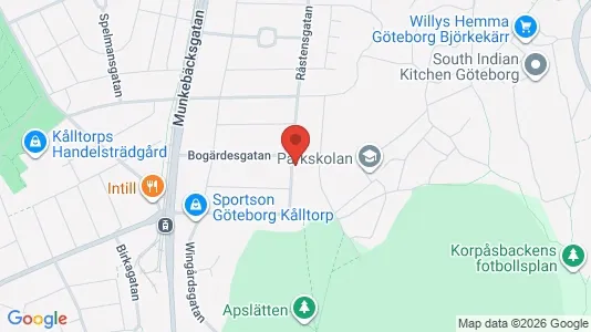 Bostadsrätter till salu i Örgryte-Härlanda - kort over placeringen