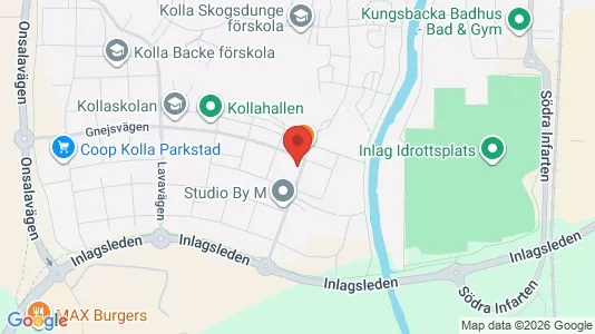 Bostadsrätter till salu i Kungsbacka - kort over placeringen