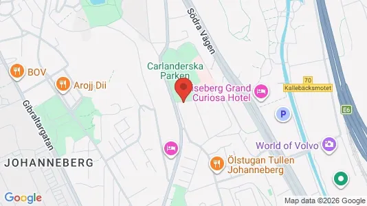 Lägenheter till salu i Johanneberg - kort over placeringen