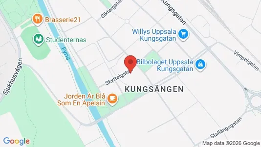 Lägenheter till salu i Uppsala - kort over placeringen