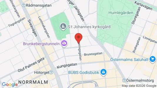 Lägenheter till salu i Stockholm Innerstad - kort over placeringen
