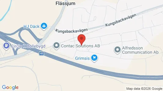 Lägenheter till salu i Bollebygd - kort over placeringen