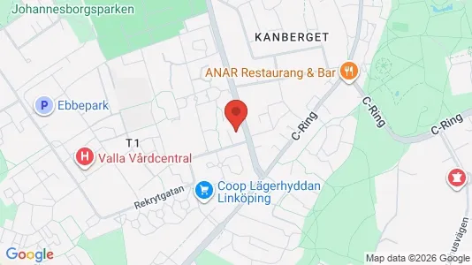 Lägenheter att hyra i Linköping - kort over placeringen