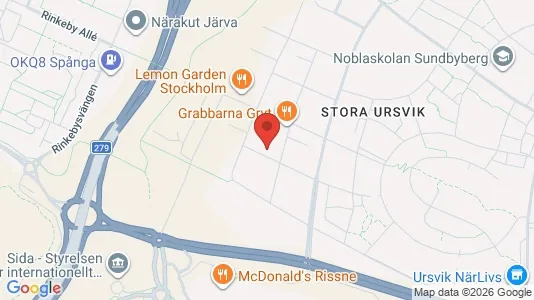 Lägenheter att hyra i Sundbyberg - kort over placeringen