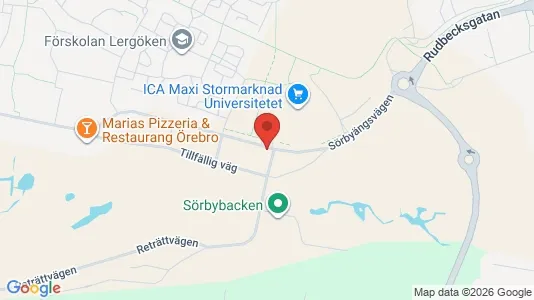 Lägenheter att hyra i Örebro - kort over placeringen