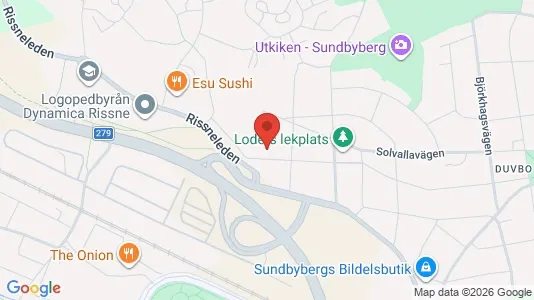 Bostadsrätter till salu i Sundbyberg - kort over placeringen