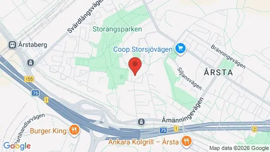 Bostadsrätter till salu i Hammarbyhamnen - kort over placeringen