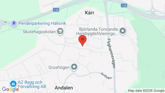 Bostadsrätter till salu i Västra hisingen - kort over placeringen