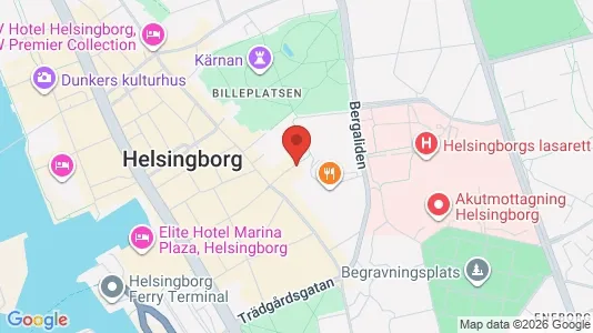Lägenheter till salu i Helsingborg - kort over placeringen
