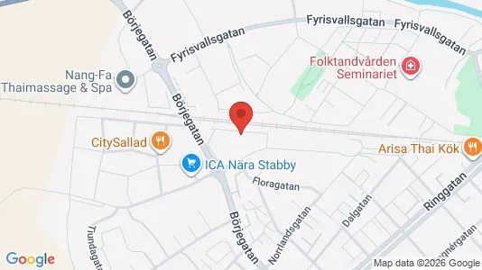 Lägenheter till salu i Uppsala - kort over placeringen