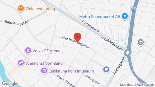 Lägenheter att hyra i Eskilstuna - kort over placeringen