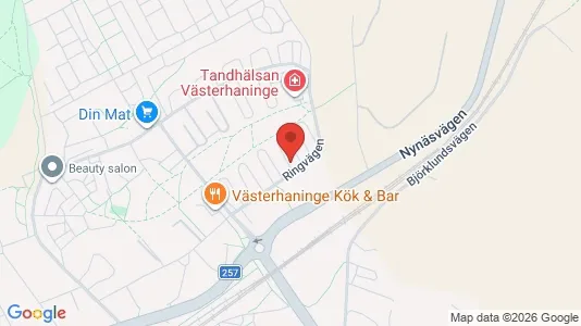 Lägenheter till salu i Haninge - kort over placeringen