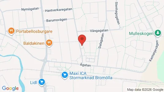 Lägenheter att hyra i Bromölla - kort over placeringen