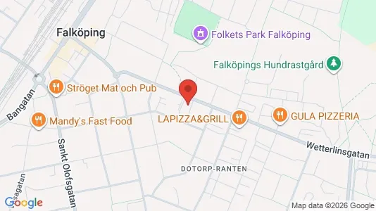 Lägenheter att hyra i Falköping - kort over placeringen