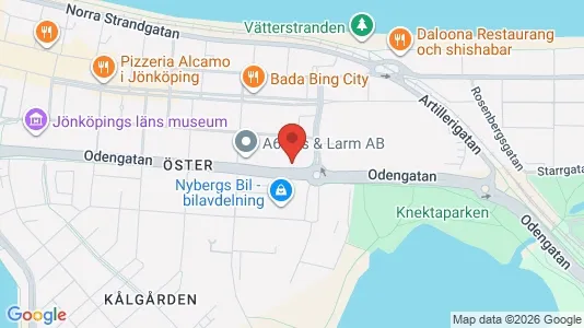 Lägenheter att hyra i Jönköping - kort over placeringen