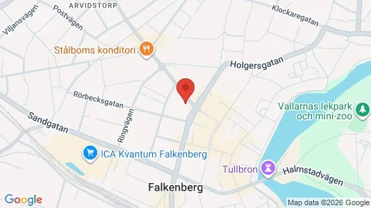 Lägenheter att hyra i Falkenberg - kort over placeringen