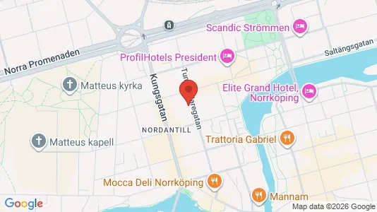 Lägenheter att hyra i Norrköping - kort over placeringen