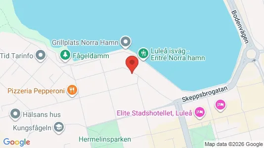 Lägenheter att hyra i Luleå - kort over placeringen