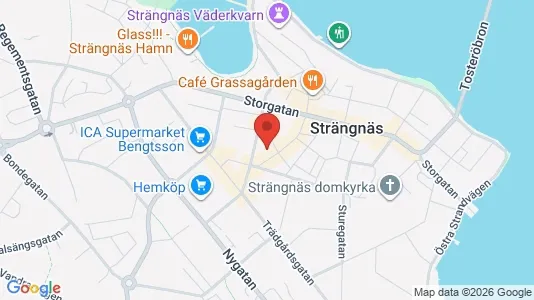 Lägenheter att hyra i Strängnäs - kort over placeringen