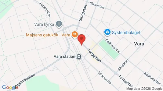 Lägenheter att hyra i Vara - kort over placeringen