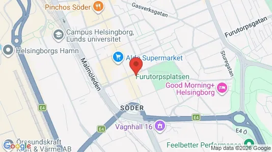 Lägenheter att hyra i Helsingborg - kort over placeringen