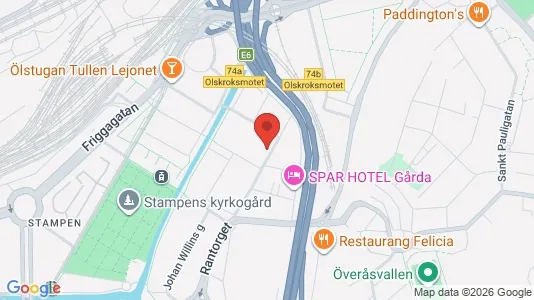 Lägenheter till salu i Örgryte-Härlanda - kort over placeringen