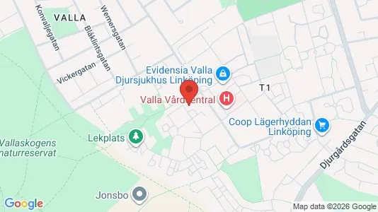 Bostadsrätter till salu i Linköping - kort over placeringen