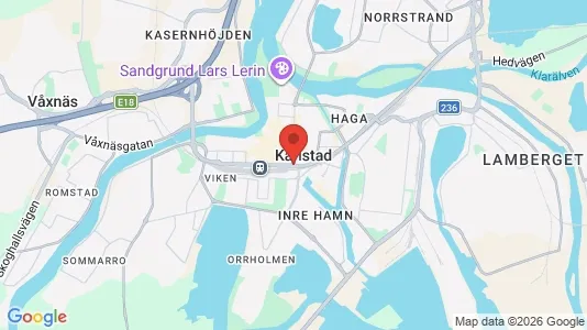 Hus till salu i Karlstad - kort over placeringen