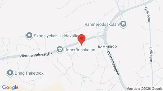Bostadsrätter till salu i Uddevalla - kort over placeringen