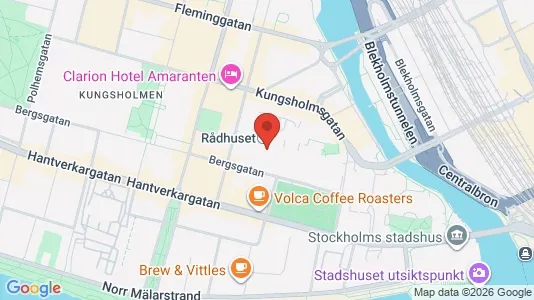 Bostadsrätter till salu i Kungsholmen - kort over placeringen