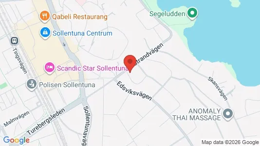 Bostadsrätter till salu i Sollentuna - kort over placeringen