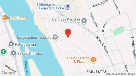 Bostadsrätter till salu i Karlstad - kort over placeringen