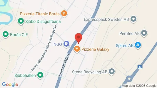Lägenheter till salu i Borås - kort over placeringen