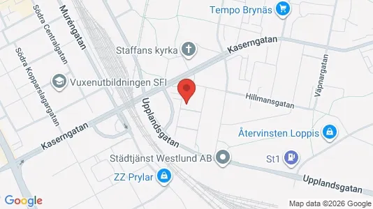 Lägenheter att hyra i Gävle - kort over placeringen