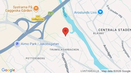 Lägenheter att hyra i Västerås - kort over placeringen
